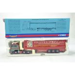Corgi 1/50 Diecast Truck Issue Comprising CC13809 Mercedes Benz Actros Curtain Trailer in livery