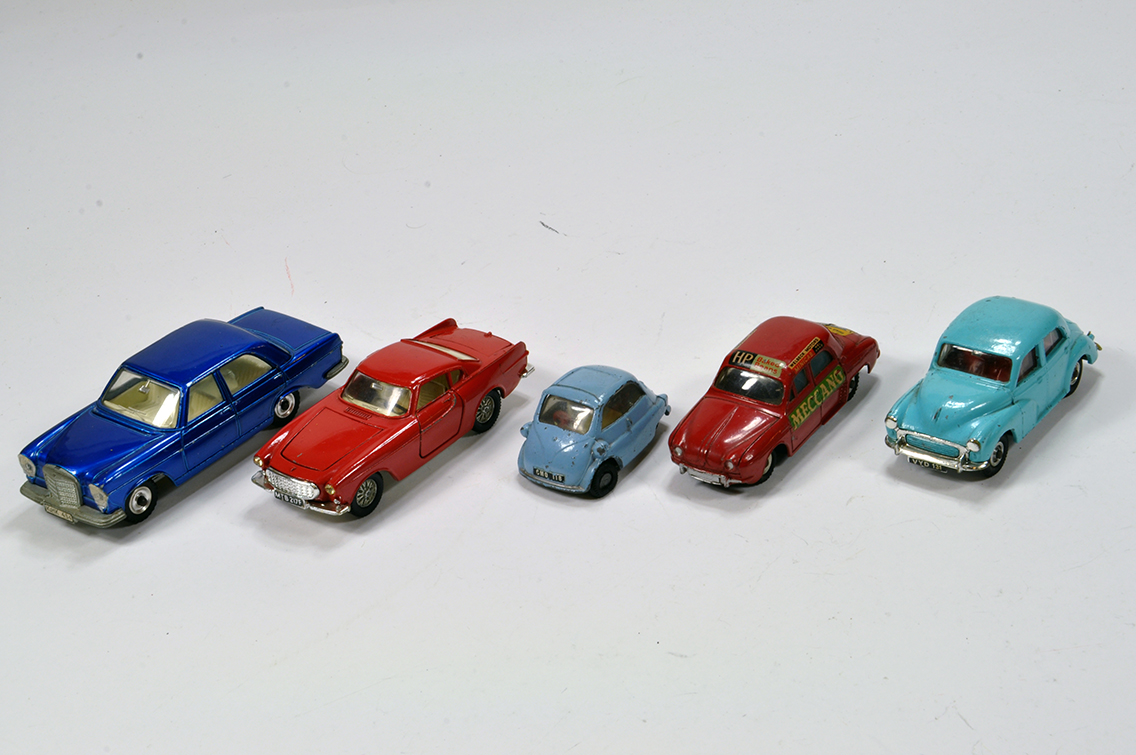 Unboxed Diecast group including Corgi and Dinky issues. Generally G to VG.