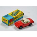 Corgi No. 319 Lotus Elan Coupe. Red with White Hood. VG to E in VG Box.