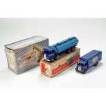 Trio of Dinky Toys comprising No. 504 Foden Tanker, Guy Ever Ready and Coles Crane. Generally F to