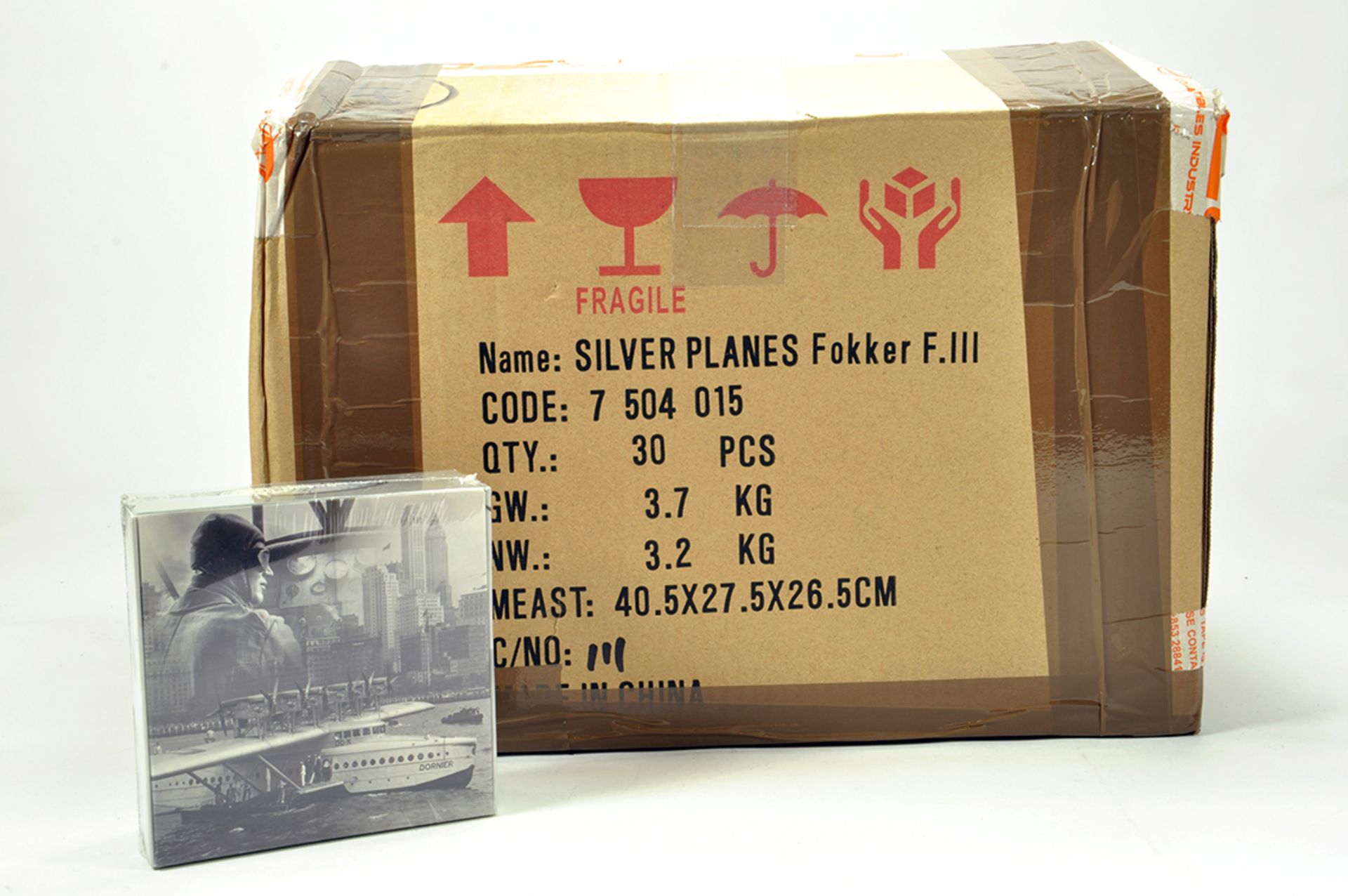 Silver Planes Promotional / Atlas Issue Diecast Aircraft Models - Trade Box Comprising Fokker F.III.