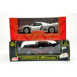 Mira Diecast 1/18 scale issue comprising Ferrari F50 plus Anson porsche 911 Turbo. NM in Boxes.