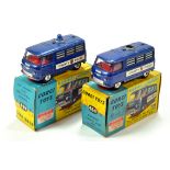 Corgi Boxed Diecast Duo comprising No. 464 Commer Police Van x 2. F to G in F to G Boxes.