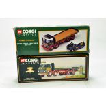 Corgi 1/50 Diecast Truck Issue duo Comprising Eddie Stobart. NM to M in Boxes. (2)