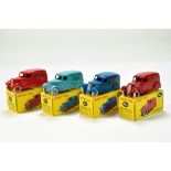 Assortment of White Metal Reproduction Dinky Commercials comprising Delivery Van issues. E to NM