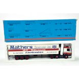 Tekno 1/50 Diecast Truck Issue Comprising Leyland DAF Fridge Trailer in Livery of Mathers. NM to M
