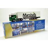 Code 3 1/50 Diecast Truck Issue comprising Scania Fridge Trailer in Livery of Marshalls (