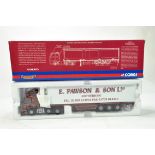 Corgi 1/50 Diecast Truck Issue Comprising CC13506 Volvo FM Box Trailer in livery of E Pawson. NM