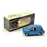 Politoys No. 505 Autobianchi in Blue and Tan Interior. VG in G Box.