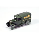 Dinky No. 28K Pre-war Delivery Van Marsh's Sausages. Dark Green with gold imagery / lettering with