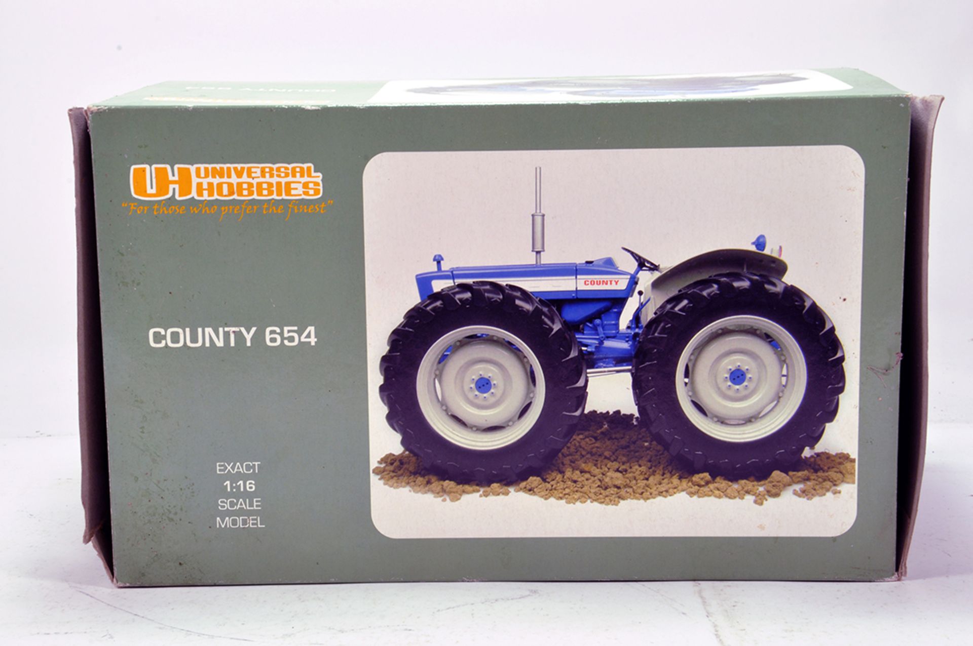 Universal Hobbies 1/16 Farm Issue Comprising County 654 Tractor. E to NM in Box.