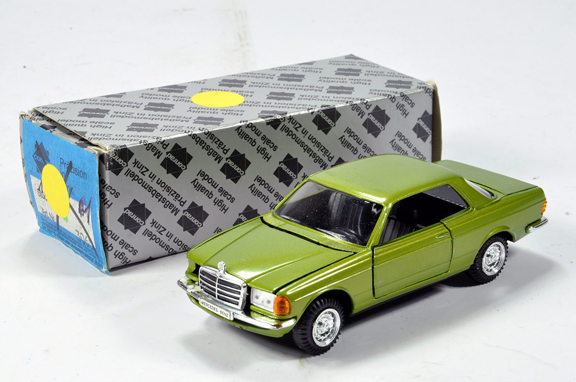 Conrad Diecast Issue comprising Mercedes Coupe Car. Lime Green. VG to E in Box.