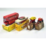 Assorted Diecast Group including Dinky No. 289 Routemaster, Atlas Dinky Simca Vedette plus duo of