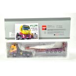 WSI 1/50 High Detail Diecast Truck Issue comprising Maguires Models Volvo FH4 with Low Loader.
