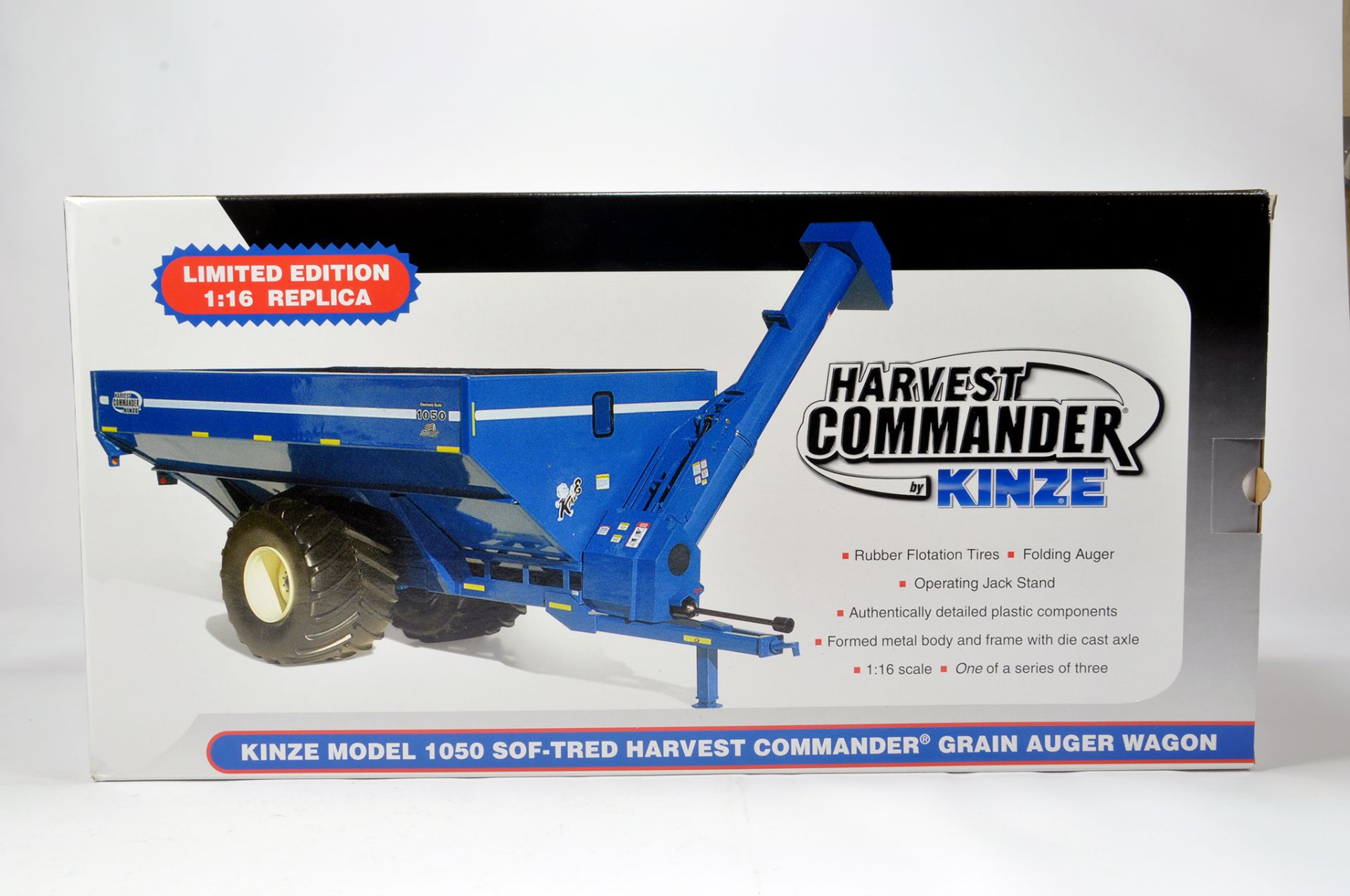 Spec Cast 1/16 Kinze Harvest Commander Grain Auger Wagon on Terra Tyres. M in Box.