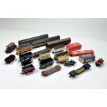 An assortment of unboxed OO Gauge Wagons and Coaches inc some Hornby Dublo. G to E.