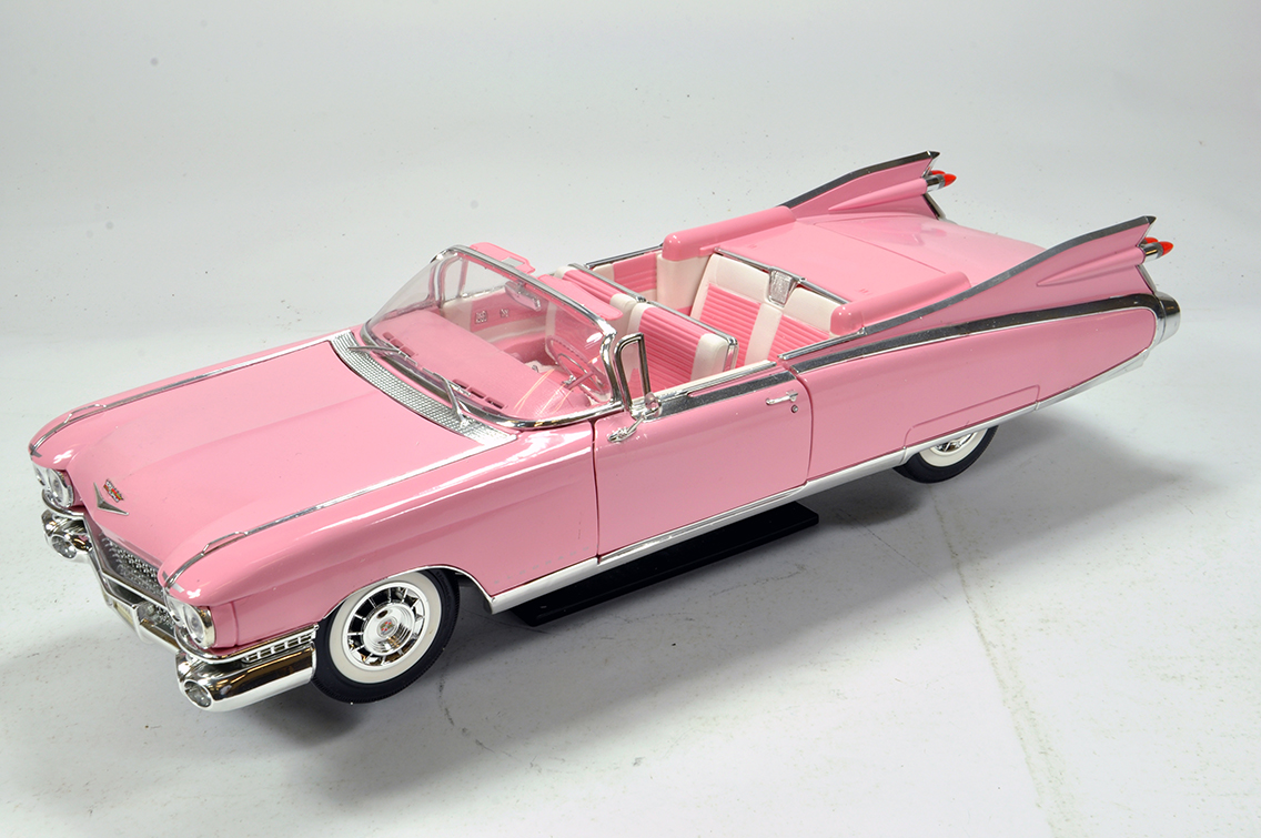 Maisto Premium 1/12 scale diecast issue comprising 1959 Eldorado Biarritz Pink Cadillac. Fine