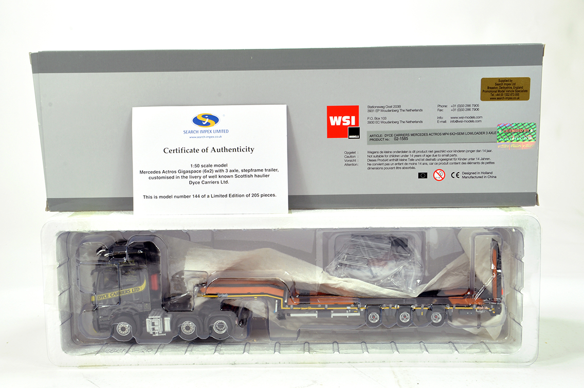 WSI 1/50 High Detail Diecast Truck Issue comprising Search Impex Mercedes Actros Gigaspace with