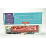 Corgi 1/50 Diecast Truck Issue Comprising 75205 ERF EC Curtain Trailer in livery of Pollock. NM to M