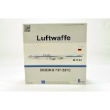 Inflight Models 1/200 Aircraft issue comprising Boeing 707-307C Airliner in Livery of Luftwaffe. E