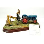 Border Fine Arts Limited Edition Figurine comprising Days Work Ditching - Fordson Tractor. Lovely