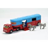 Corgi No. 1130 Bedford TK Chipperfields Circus Horse Transporter with Horses. Generally E.