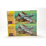 Revell (Original) Plastic Aircraft Kit duo comprising British Canberra Bomber. Vendor advises