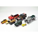 Misc group of diecast including Land Rover, Rolls Royce and Mini issues, plus others. Various