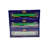 Bachmann OO Gauge comprising trio of BP Tanker Wagons. NM in Boxes.