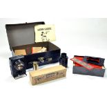 Vintage Tin Magic Lantern Set comprising Mickey Mouse Slides and others. Generally G to VG.