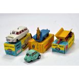 Trio of diecast toys comprising Corgi No. 419 Ford Zephyr, Dinky No. 400 Electric Truck, Corgi No.