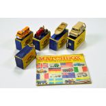 A quality selection of early Matchbox comprising No. 28 Ford Compressor Truck, No. 4 Massey Harris