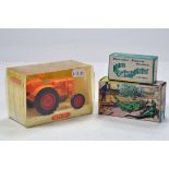 Wiking Plastic Issue Tractor plus Britains Zoo Mini Set and Herald Hudle Set. E to NM.