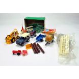 Britains and others mainly 1/32 Farm Issues comprising various items and accessories. Generally G to