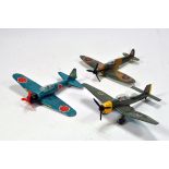 A trio of Dinky Aircraft Diecast comprising various issues. Generally G to VG.