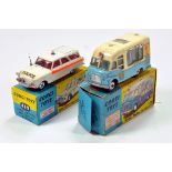 Corgi No. 419 Ford Zephyr Motorway Patrol Police Car plus Corgi No. 428 Smiths Ice Cream Van. F to G