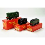 Triang OO Gauge Locomotive comprising R.152 Diesel shunter plus duo of tenders. E to NM in Boxes.