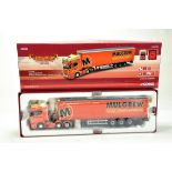 Corgi 1/50 Diecast Truck Issue Comprising CC13740 Scania R Curtain Trailer in livery of Mulgrew