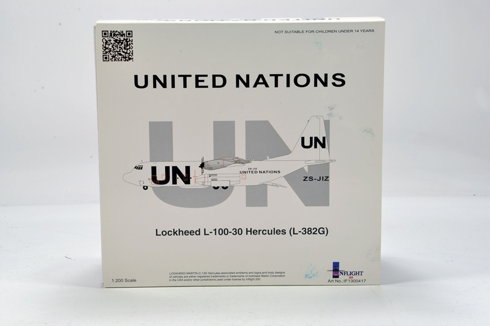 Inflight Models 1/200 Aircraft issue comprising UN Lockheed Hercules. E to NM in Box.