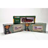 Corgi 1/50 Diecast Truck Trio of Issues Comprising Eddie Stobart Classic Trucks. NM to M in