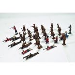 A large group of Military Metal Figures. Various issues from Britains and others. F to G.