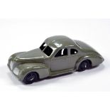 Dinky No. 39F Studebaker Commander in dark stone grey with black ridged hubs. Fine example is E to