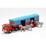 Corgi No. 1130 Bedford TK Chipperfields Circus Horse Transporter with Horses. Generally VG to E.