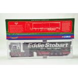 Corgi 1/50 Diecast Truck Issue Comprising CC13415 MAN TGA Curtain Trailer in livery of Eddie