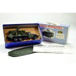 French Dinky Military No. 884 Brockway in military green including concave hubs plus comes