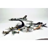 Assortment of Aircraft Diecast including Vulcan. Mostly Damaged hence F.