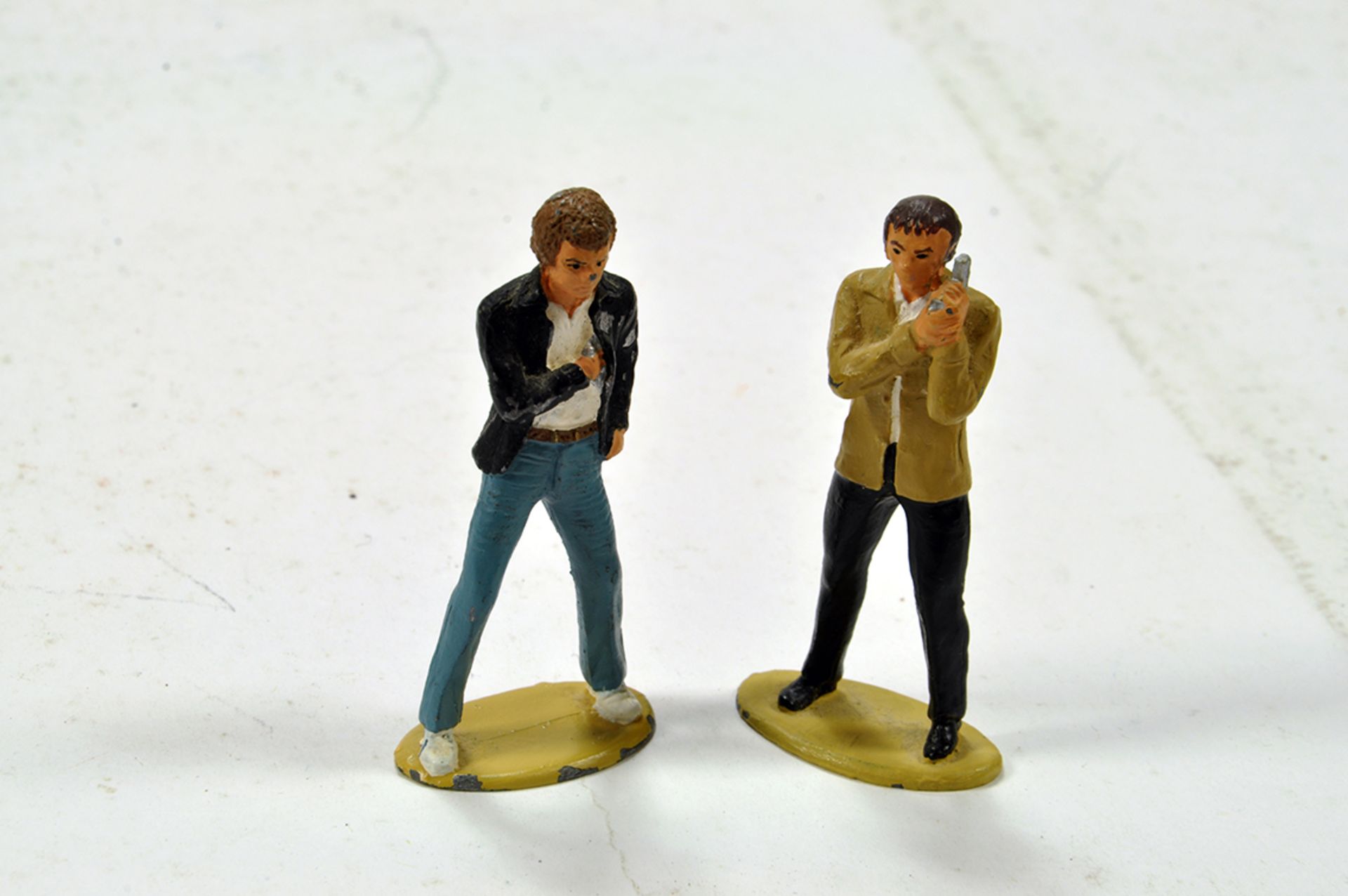 The Professionals Hand Painted Metal Figure Duo.