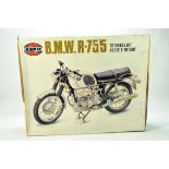 Airfix 1/8 Plastic Model Kit Comprising BMW R-75/5 Motorcycle. Appears complete. VG to E.