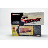 Corgi diecast duo comprising No. 29401 Guy Invincible Dropside (Dawsons) plus ERF 8 Wheeler (BRS).