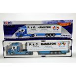 Corgi 1/50 Diecast Truck Issue Comprising No. CC12825 Scania T Fridge Trailer in livery of P&C